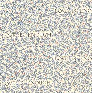 Englische Design William Morris Luxus Stoff Muster 29 love is enough blau beige online kaufen