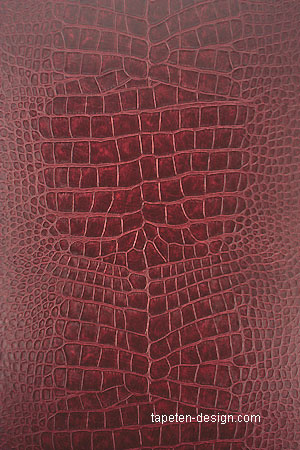 Tapeten Design rot Krokodil Leder Optik osborne little W6337-05 Metropolis Vinyls 2 Crocodilo