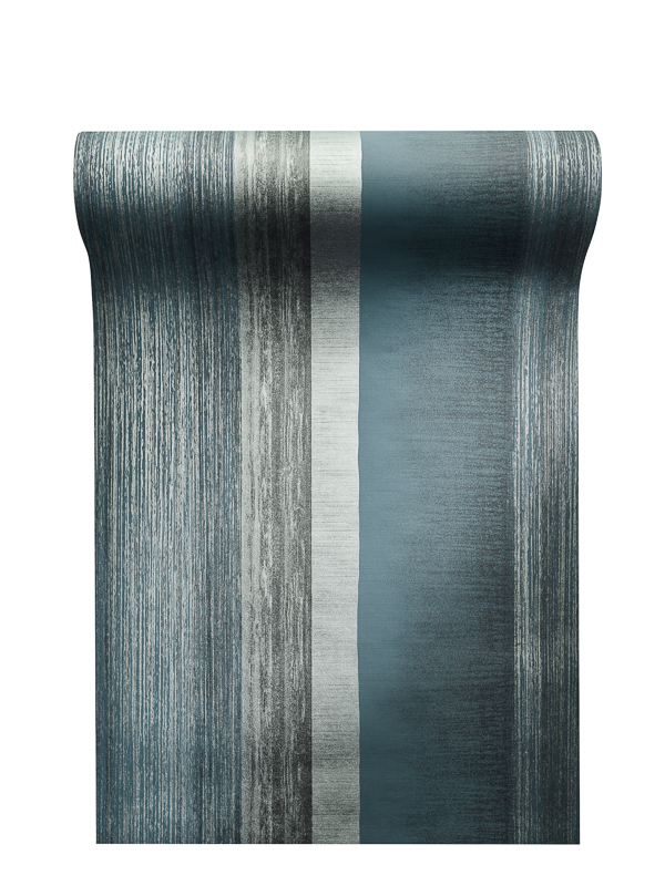 exklusive Design Tapete blau grün silber grau Streifen aus Deutschland in Berlin tel. oder online kaufen