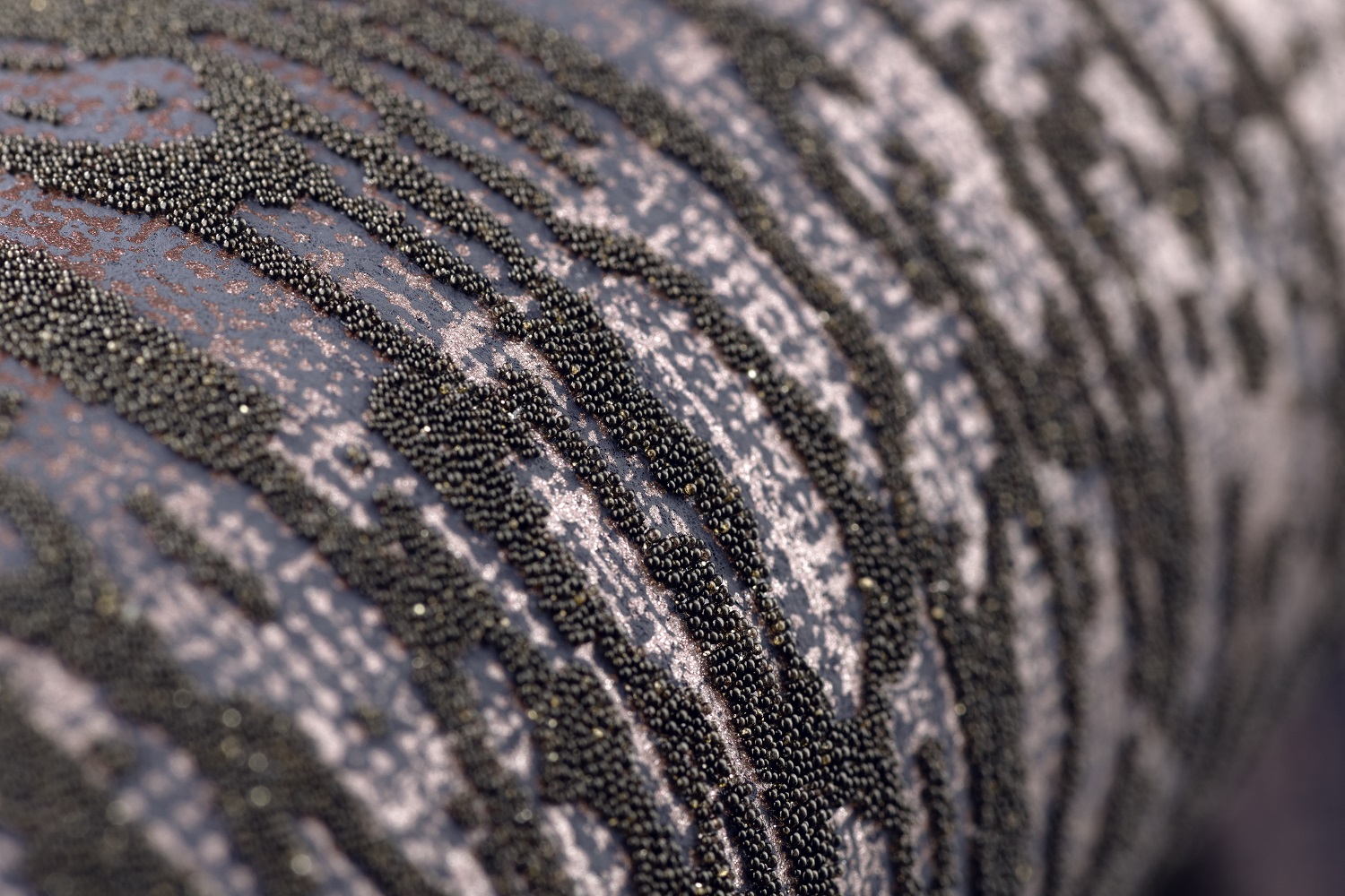 exklusive Design Tapete rotbraun grau mit Perlen aus Deutschland in Berlin tel. oder online kaufen